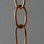 015-Copper large link rain chain