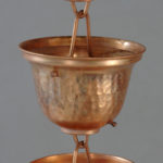 05-Copper Bell Hammered rain chain