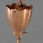 07-Copper fluted cup rain chain